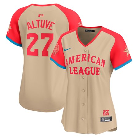Women's American League Jose Altuve  Cream 2024 MLB All-Star Game Limited Player Jersey