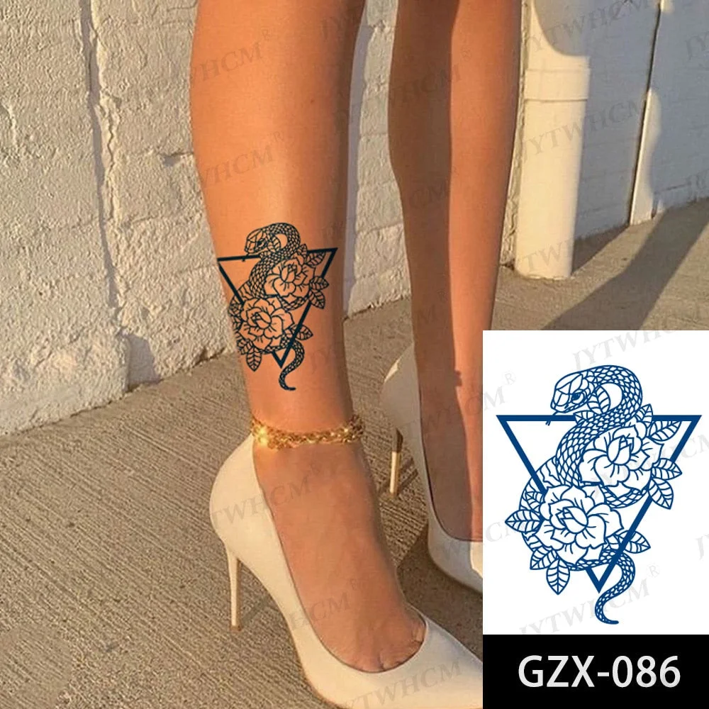 Juice 2 Weeks Lasting Tattoo Sticker Moon Forest Small Arrow Rose Waterproof Transfer Fake Tatoo Female Transfer Tatto Men Women