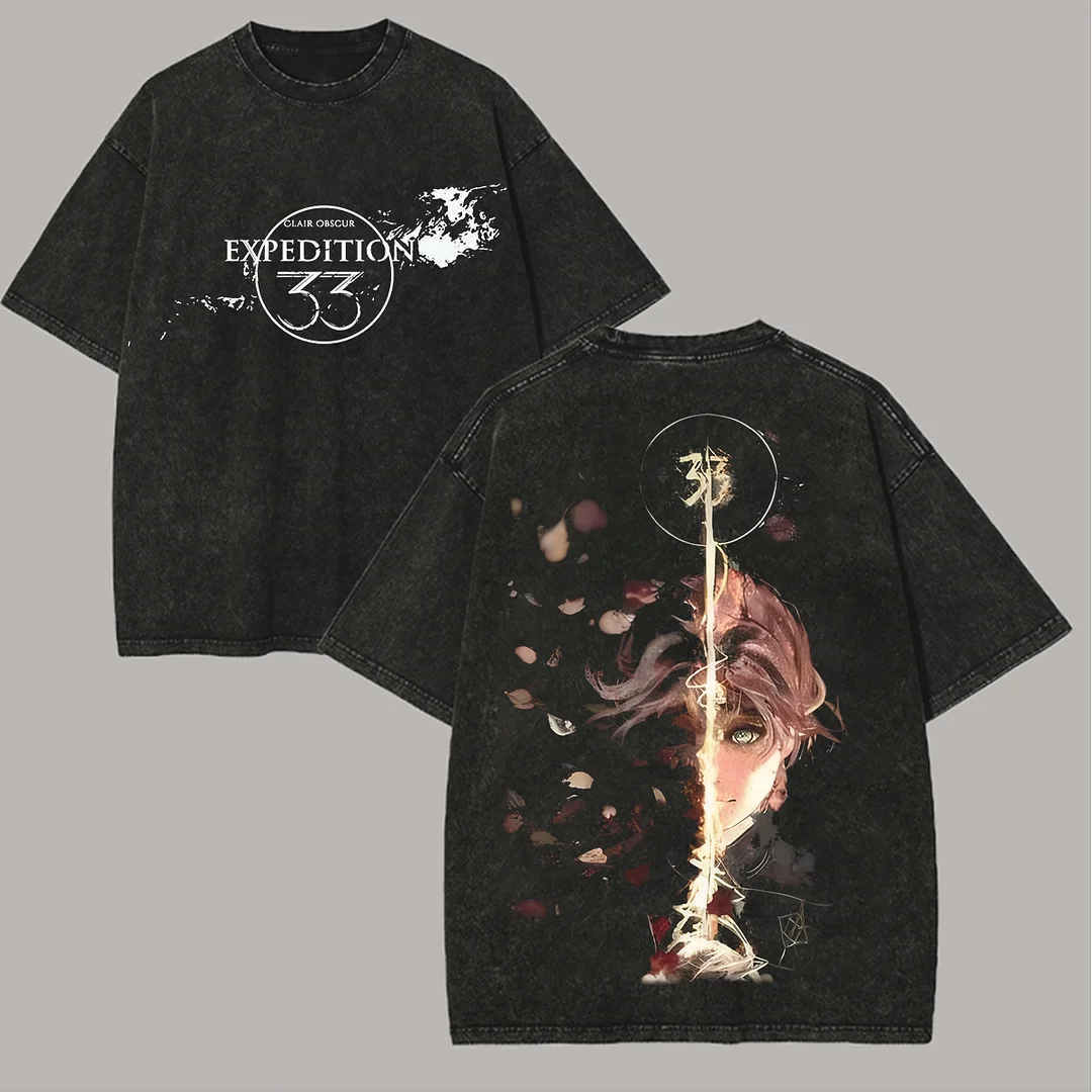 Clair Obscur: Expedition 33 Printed Unisex Washed T-Shirt