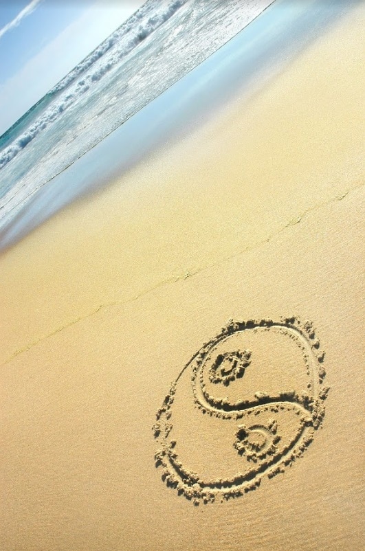 

Yin And Yang On Beach – Paint By Numbers - 40*50CM, 501 Original