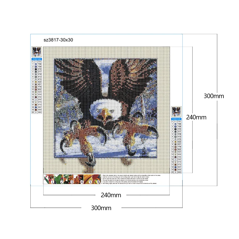 Diamond Painting - Full Round/Square Drill - Animals(30*30 - 50*50cm)