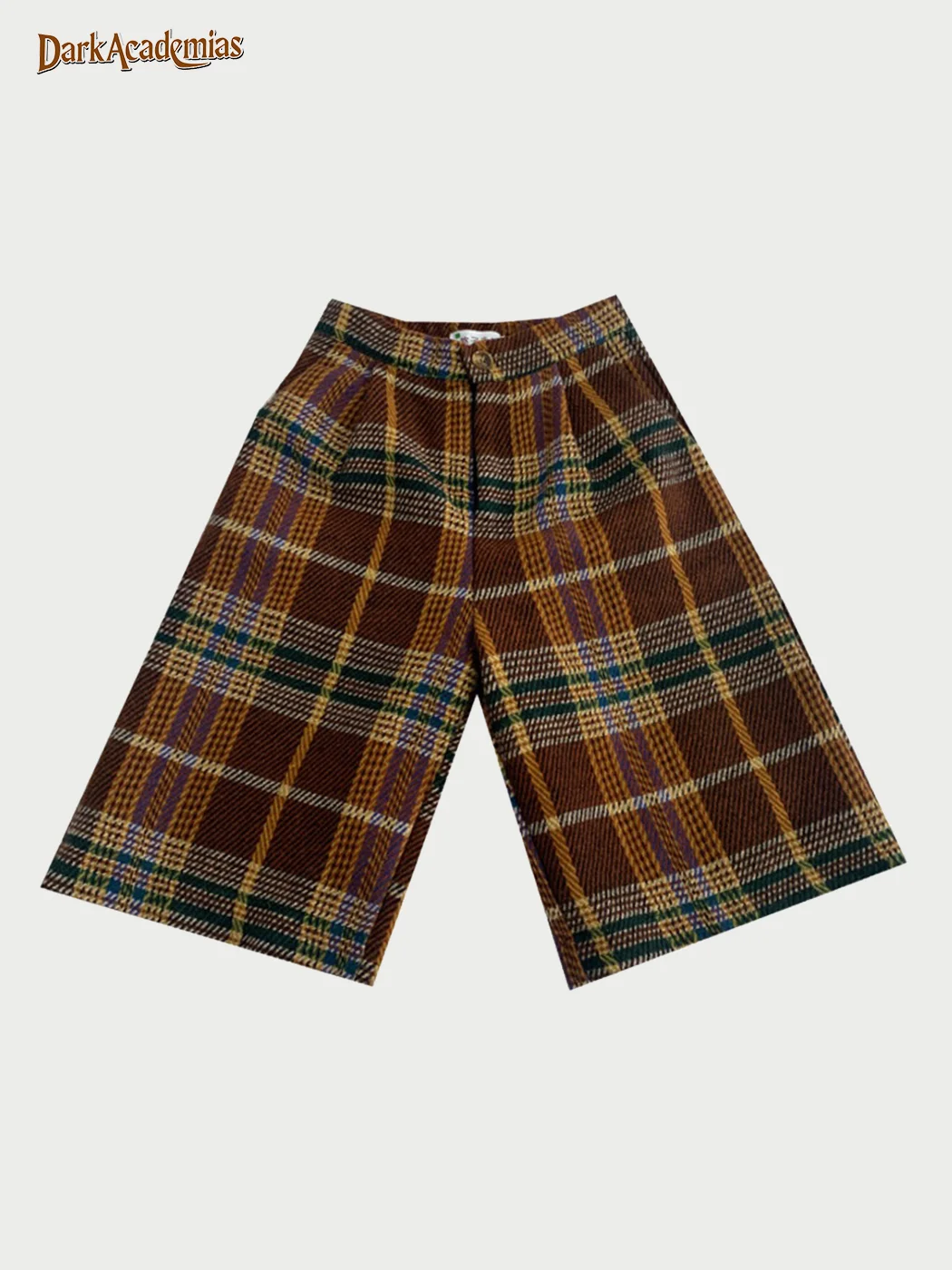 English Checked Tweed Shorts / DarkAcademias /Darkacademias