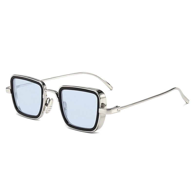 Classic Style Solid Color Ac Square Full Frame Men’s Sunglasses