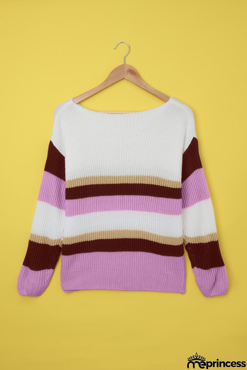 Color-lump Patchwork Sweater