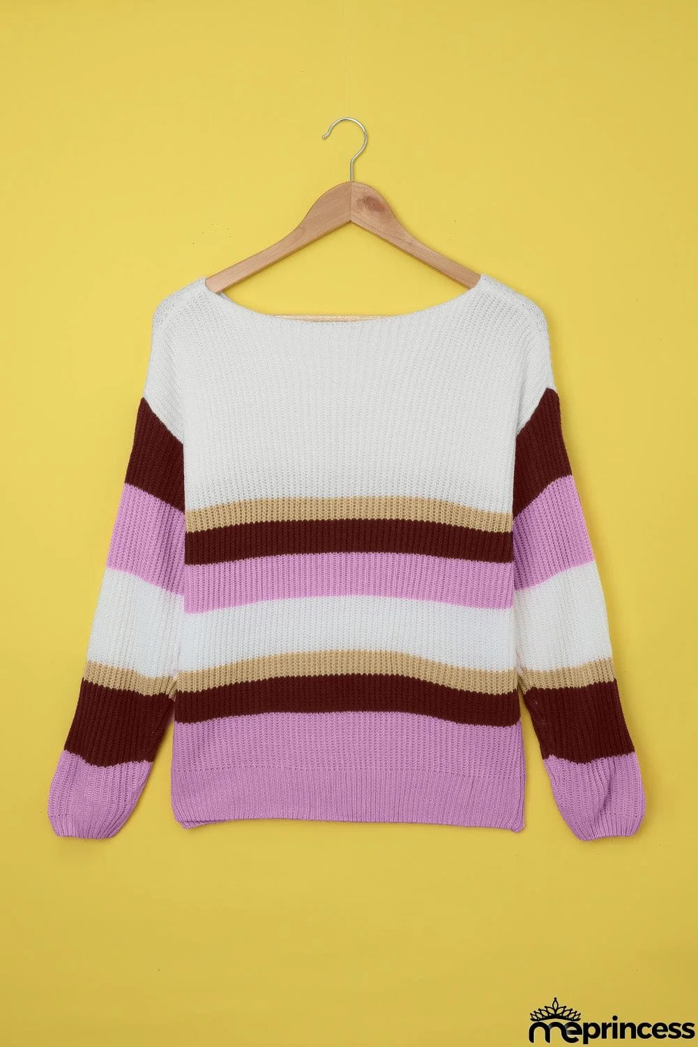Color-lump Patchwork Sweater