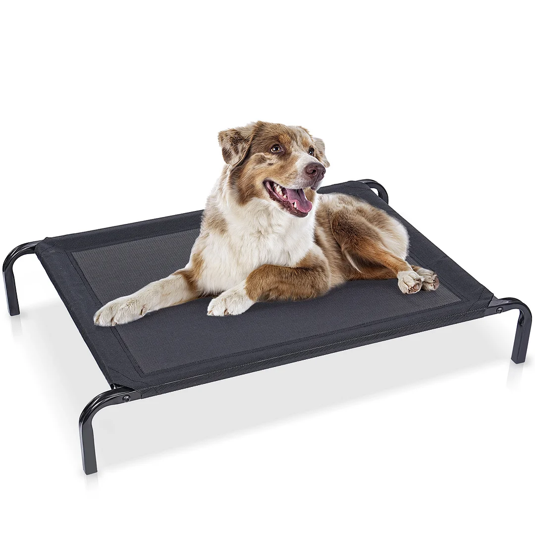 Raised Dog Cot Beds, Heavy Duty Pet Cots with Durable Supportive Recyclable Washable Mesh, Indoor & Outdoor Dog Bed