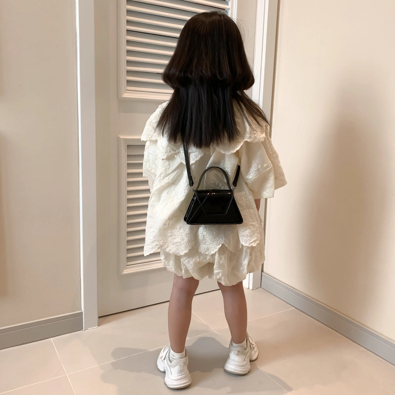 Women’s Girl’S Small Pu Leather Solid Color Basic Streetwear Sewing Thread Magnetic Buckle Crossbody Bag