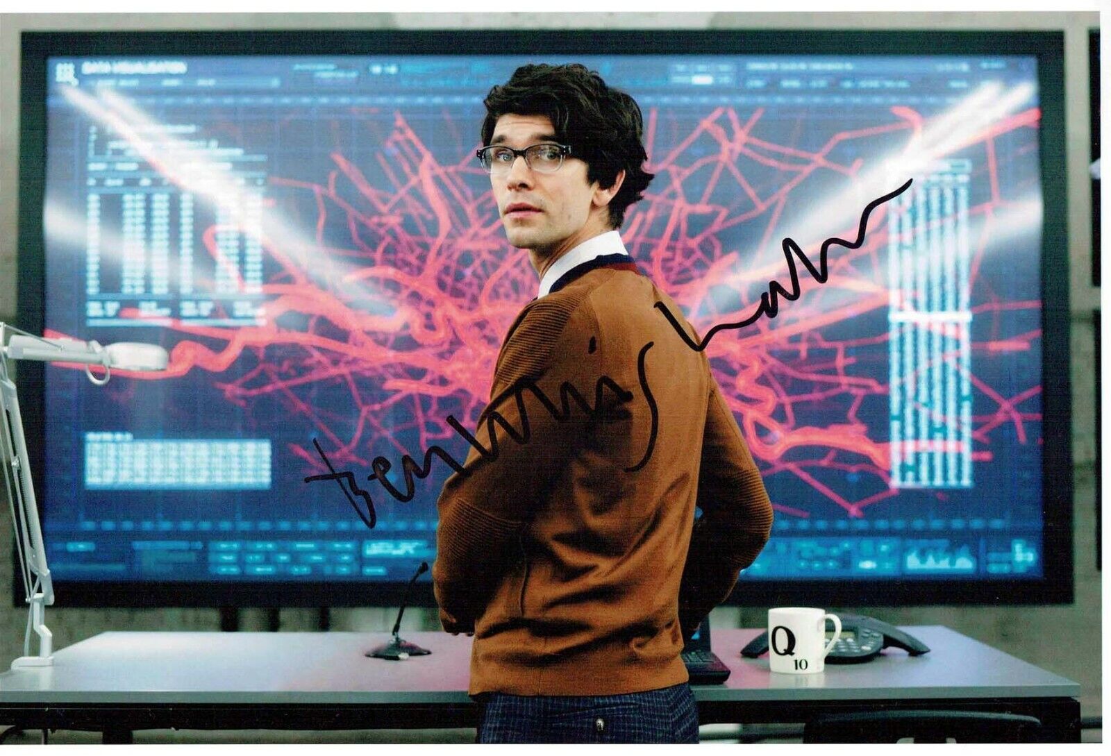 Ben WHISHAW James BOND Q Signed Autograph 12x8 Photo Poster painting 2 AFTAL COA SKYFALL SPECTRE