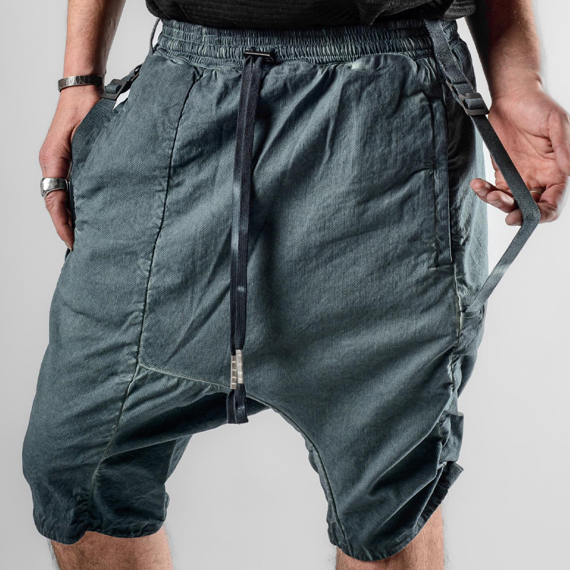 Men's Vintage Drawstring Cargo Shorts