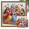Disney Princesses-11CT Stamped Cross Stitch 50*50cm/19.69*19.69in