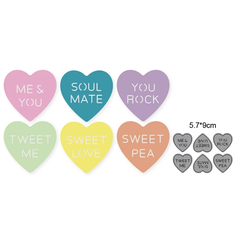 2021 New Craft Dies Heart Frame Metal Cutting Dies Cut Die Mold Decoration Scrapbook Dies Knife Mould Blade Punch Stencils Dies
