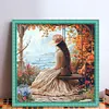 Victorian Girl-14CT Stamped Cross Stitch 50*50cm/19.69*19.69in
