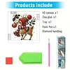 Cerf de Noël 5d bricolage diamant art kits de peinture pour décoration murale à la maison 30x30cm