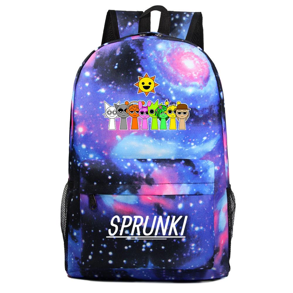 Mayoulove Sprunki Backpack Lightweight Design with Adjustable Straps for School and Outdoor Activities-Mayoulove