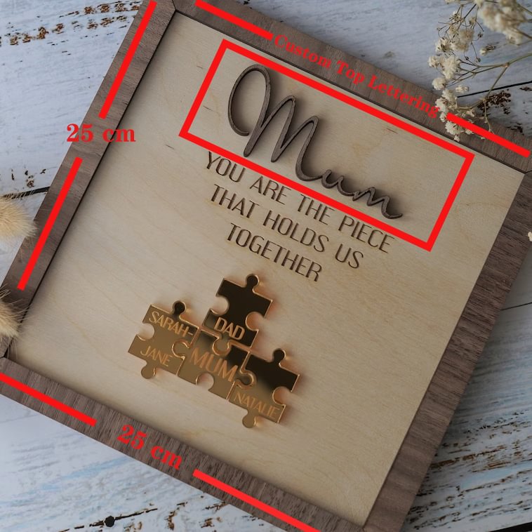 Personalized Mom Puzzle Card Mother's Day Gift