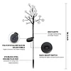 Outdoor Waterproof Cherry Blossom Multicolor Solar Garden Lights