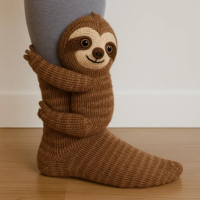 Hughug 3D Knit Animal Socks