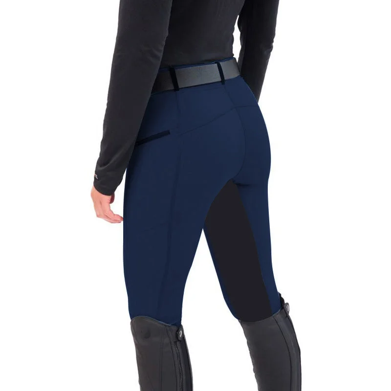 Zingj Fashion Equestrian Slim Fit Elastic Stitching Pants