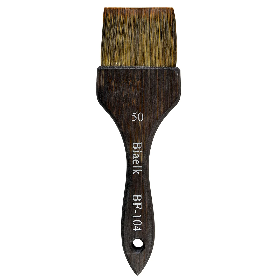 Free Shipping Biaelk BF-104 4PCS Goat Hair Bamboo Handle Watercolor Art Supplies For Artist Flat Hake Paint Brush , Hake paintbrushes for watercolor ,Flat paint brushes for wash painting 