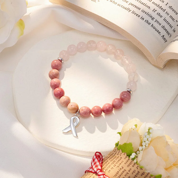 Always Remember That You are Unbreakable Pink Crystal Bracelet