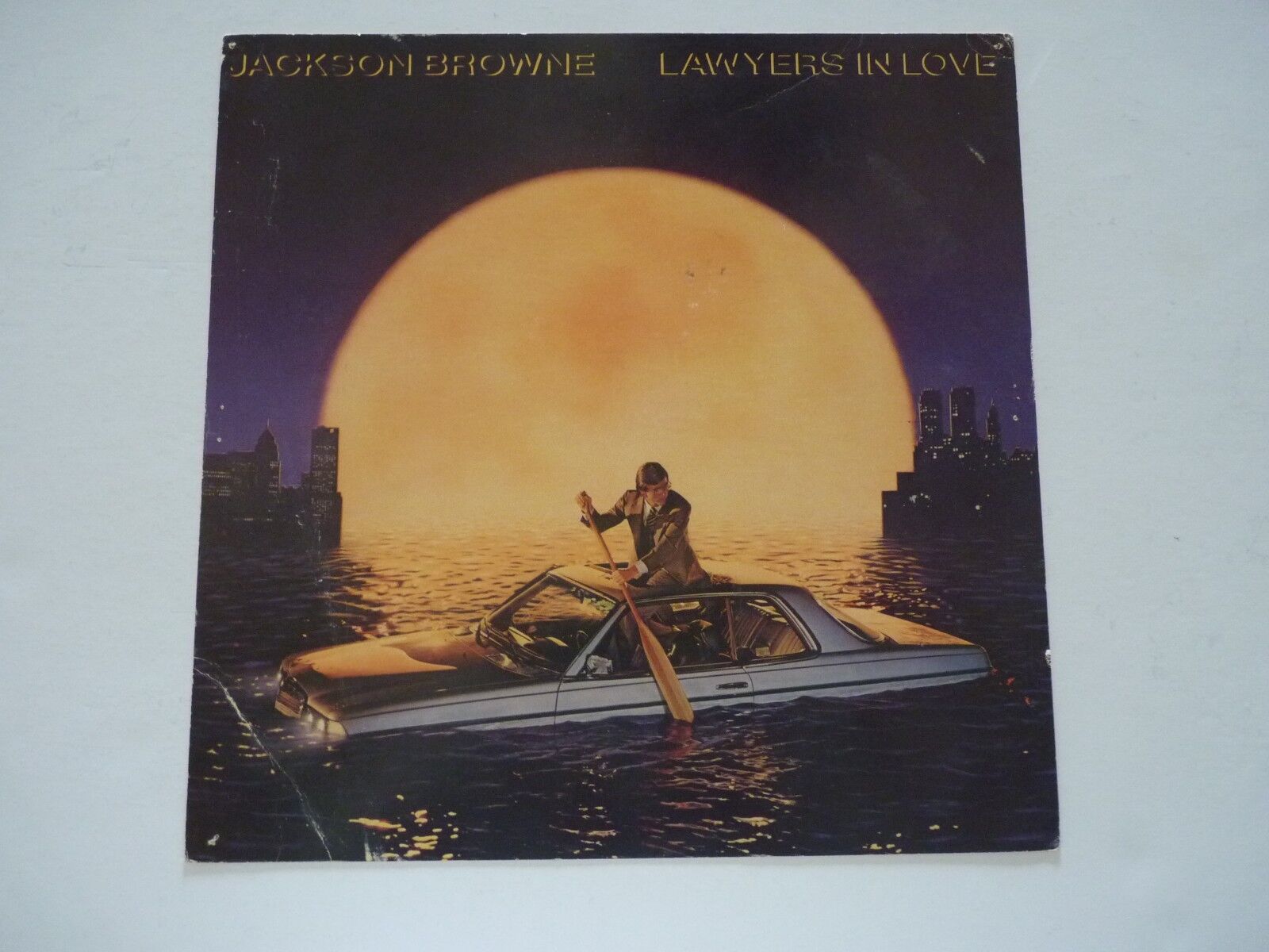 Jackson Browne Lawyers In Love LP Record Photo Poster painting Flat 12x12 Poster