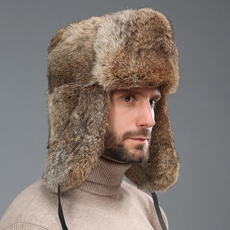 Warm Hat Outdoor Thickened Earflaps Plush Bonnet VangoghDress