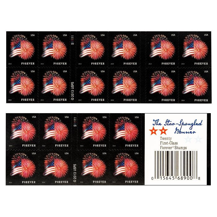 [ Booklets ] 2014 Star-Spangled Banner Forever Stamps