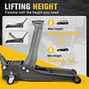 [US Local Warehouse] 3T Horizontal Hydraulic Jack Adjustable Dual Pumps Hydraulic Lift Auto Repair