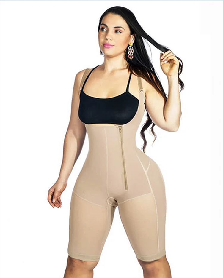 Postpartum Recovery Compression Garment  Side Zipper Tummy Control Shapewear Slimming Fajas
