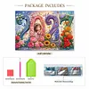 2027 New DIY Diamond Painting Flower Little Girl Wall Calendar Kit 12-Month Flip Calendar Design Home Decor