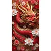 Dragon And Flower-11CT Stamped Cross Stitch 40*70cm/15.75*27.56in(Big Size) tapestrymarket