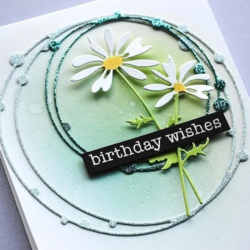 3d Spot Coil Circle Ring Cutting Dies Cake Decoration Metal Mold Scrapbook Embossing Paper Craft Knife Mould Stencil Stamps Dies