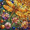 (40*40cm)Dragonfly - Full Square Drill Diamond Painting
