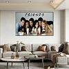 Friends-Full rond diamant peinture-85 * 55cm-grande taille