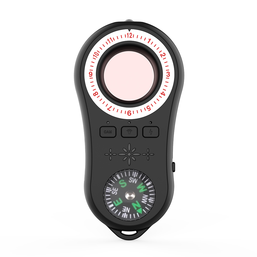 

Anti-Candid Hide Camera Detector Tracker Finder Privacy Protector w/ LED, Black, 501 Original