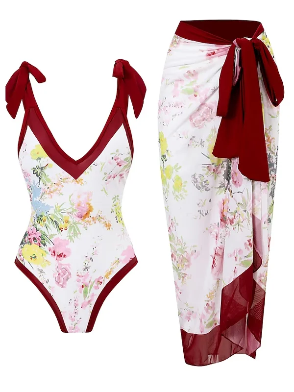 Set of 2 Printed Swimsuits