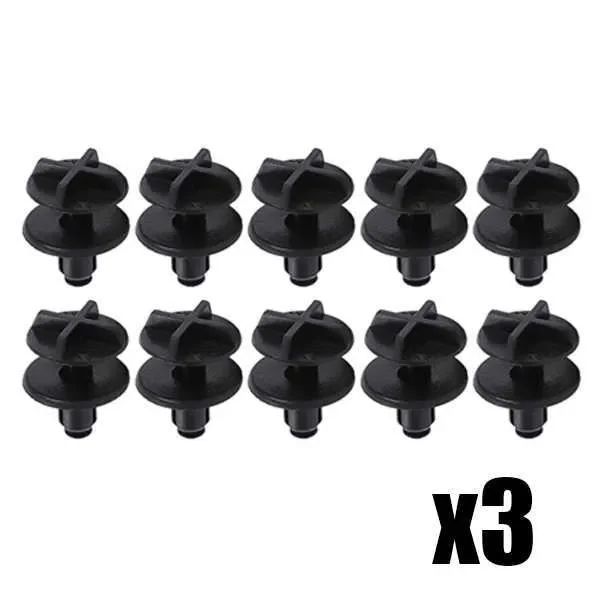 New 50Pcs Car Bumper Tank Plastic Fastener Push Clips Cowl Panel Retainer Rivet for Range Rover Engine Cover Snap Screw