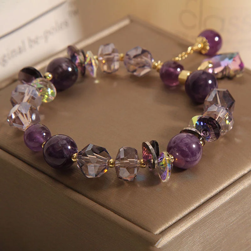 Natural Amethyst Fortune Calm Bracelet