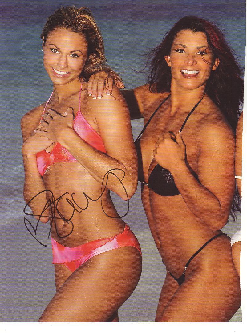 WWE WWF STACY KEIBLER SEXY AUTOGRAPHED HAND SIGNED 8X10 Photo Poster painting WRESTLING PICTURE