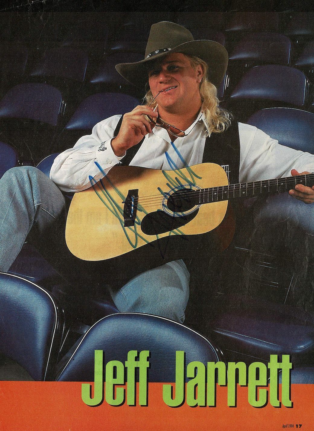 Jeff Jarrett signed autographed magazine Photo Poster painting! AMCo! 13428