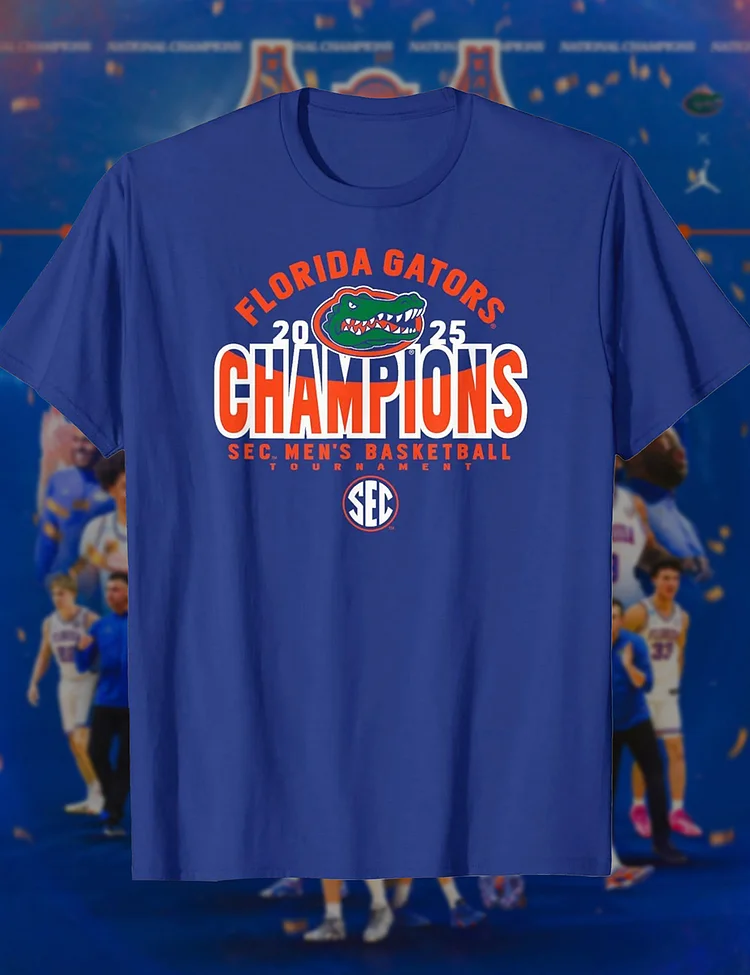 Florida Gators Basketball 2025 Champions T-Shirt