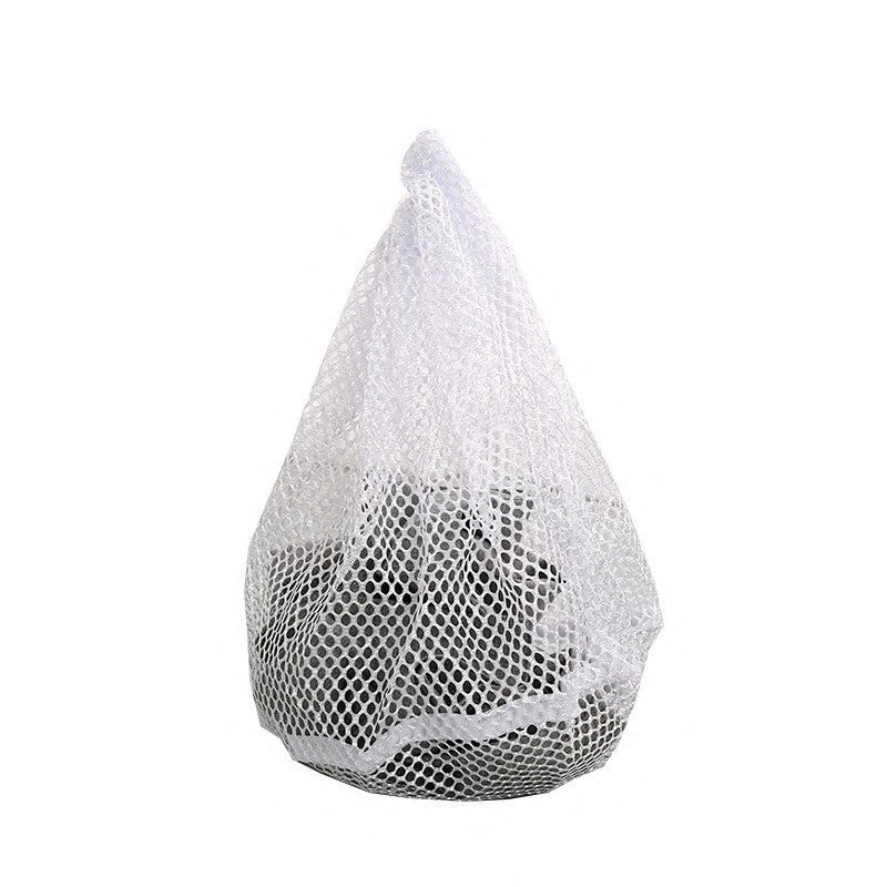 Thickened Mesh Bag Washing Bag Household Washing Machine Coarse Mesh Underwear Bra Plus Size Mesh Bag Drawstring Laundry Bag