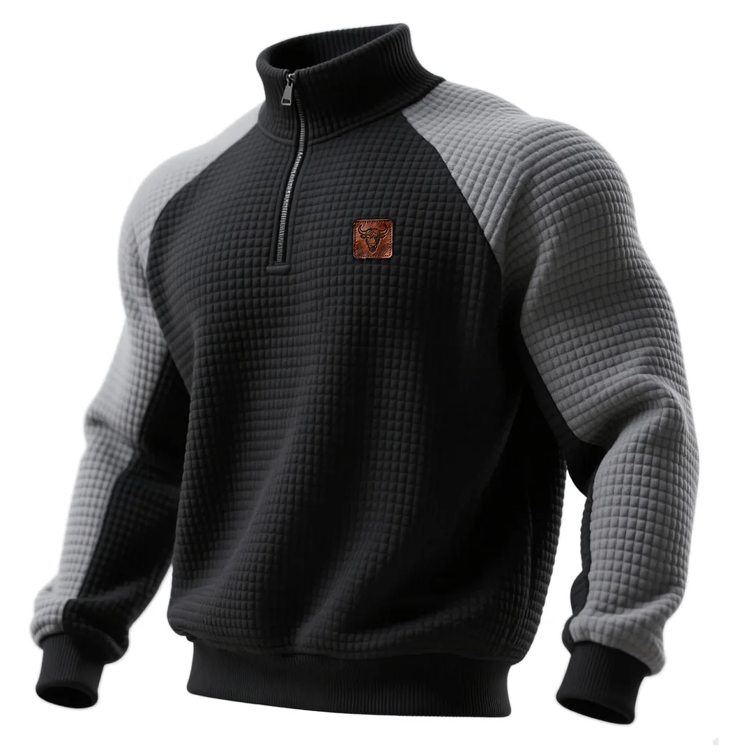 Men's Retro Waffle Sweatshirt-inspireuse