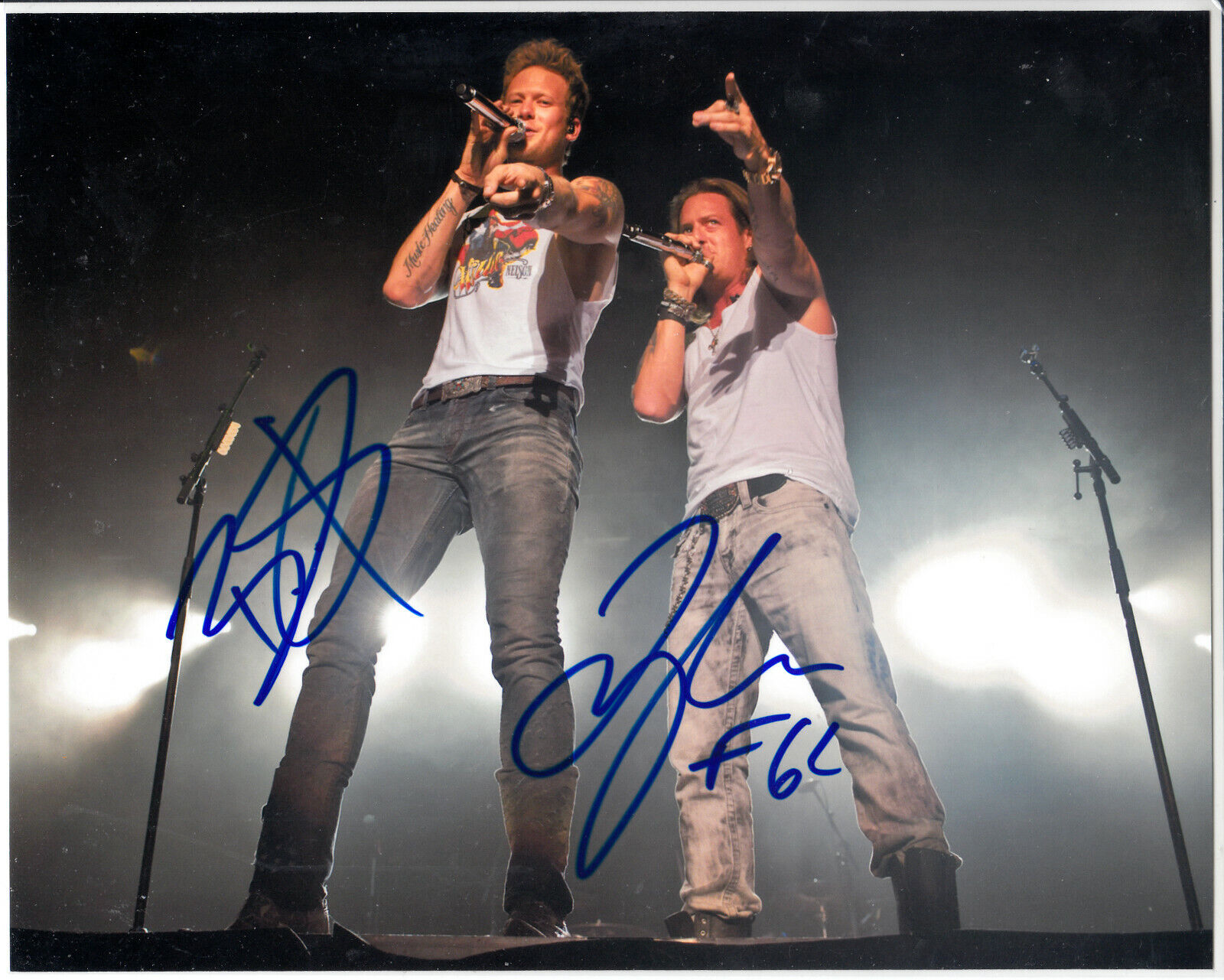 Florida Georgia Line Country Band Autograph Signed 8x10