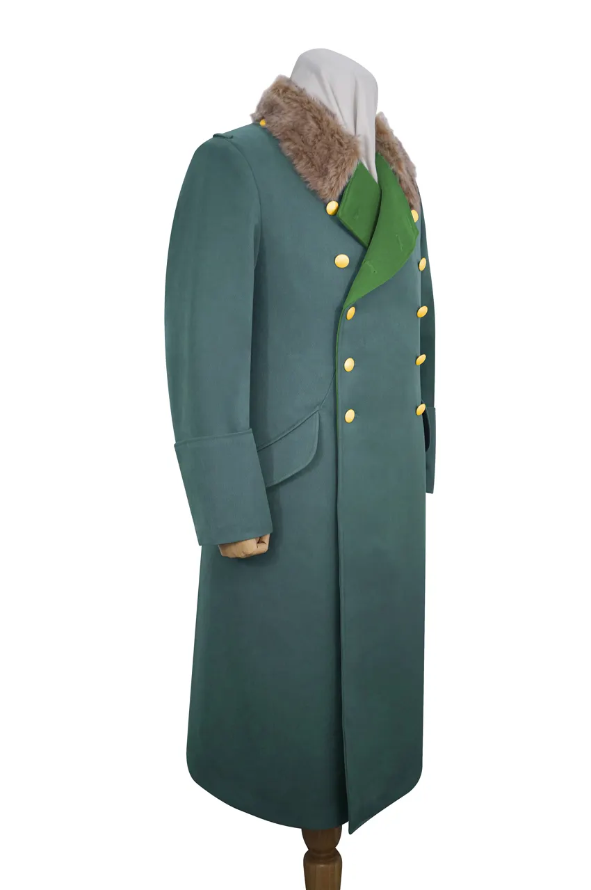   Polizei German General Fur Collar Gabardine Greatcoat German-Uniform