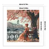 Victorian Girl-14CT Stamped Cross Stitch 50*50cm/19.69*19.69in