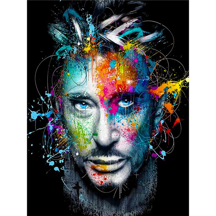 Peinture au diamant - Rond complet - Johnny