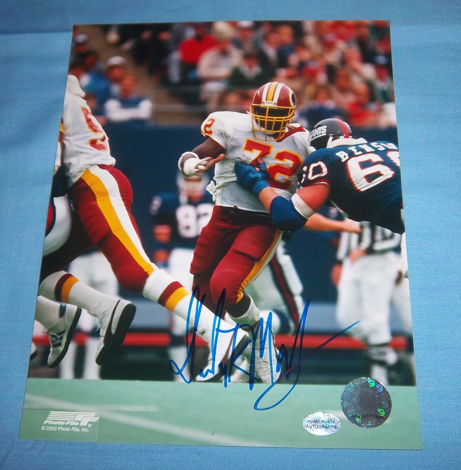 Washington Redskins Dexter Manley Signed Autographed 8x10 Photo Poster painting B