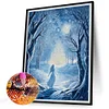 Diamond Painting -DIY Round Drill Winter Snow Angel