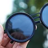 Adjustable 1-9 Sunglasses ND Filter Lenses Fishing Rounded Polarized Glasses